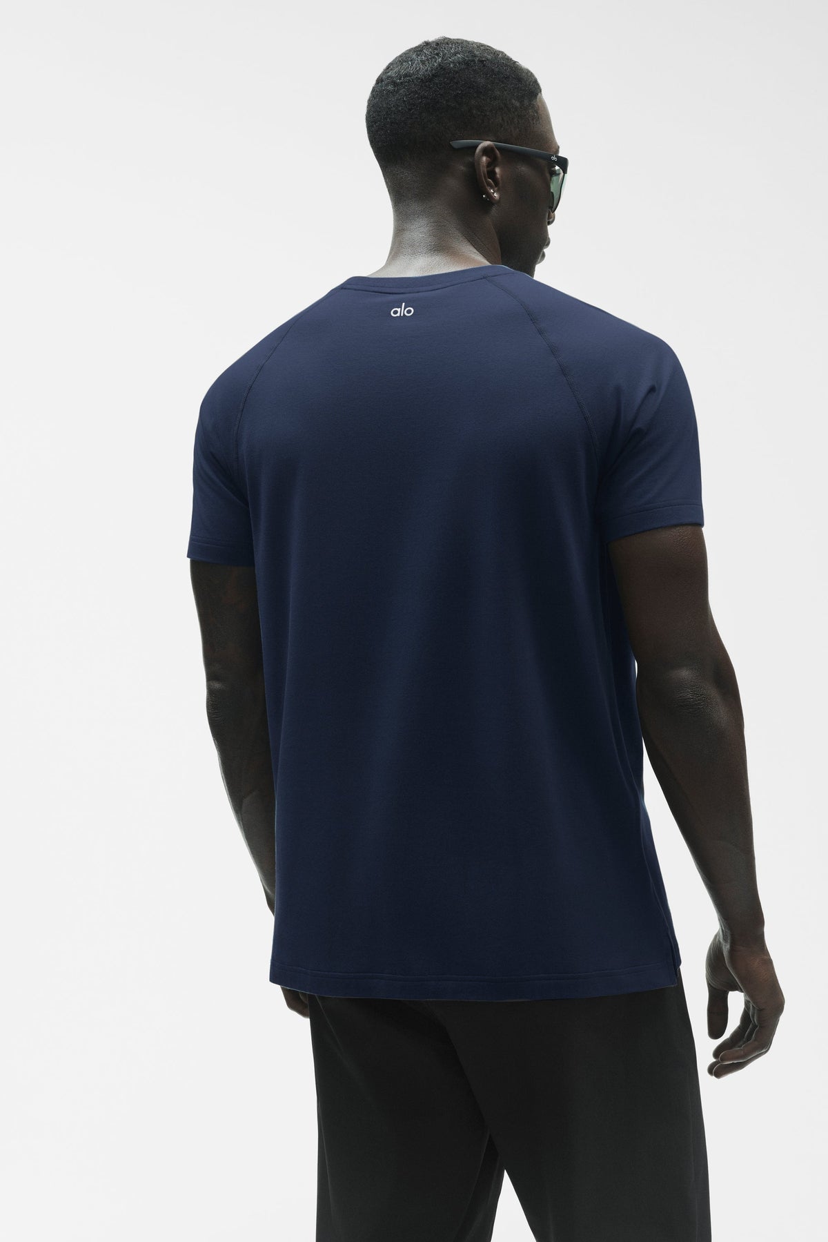 ALO Vapor Crewneck Short Sleeve - Navy
