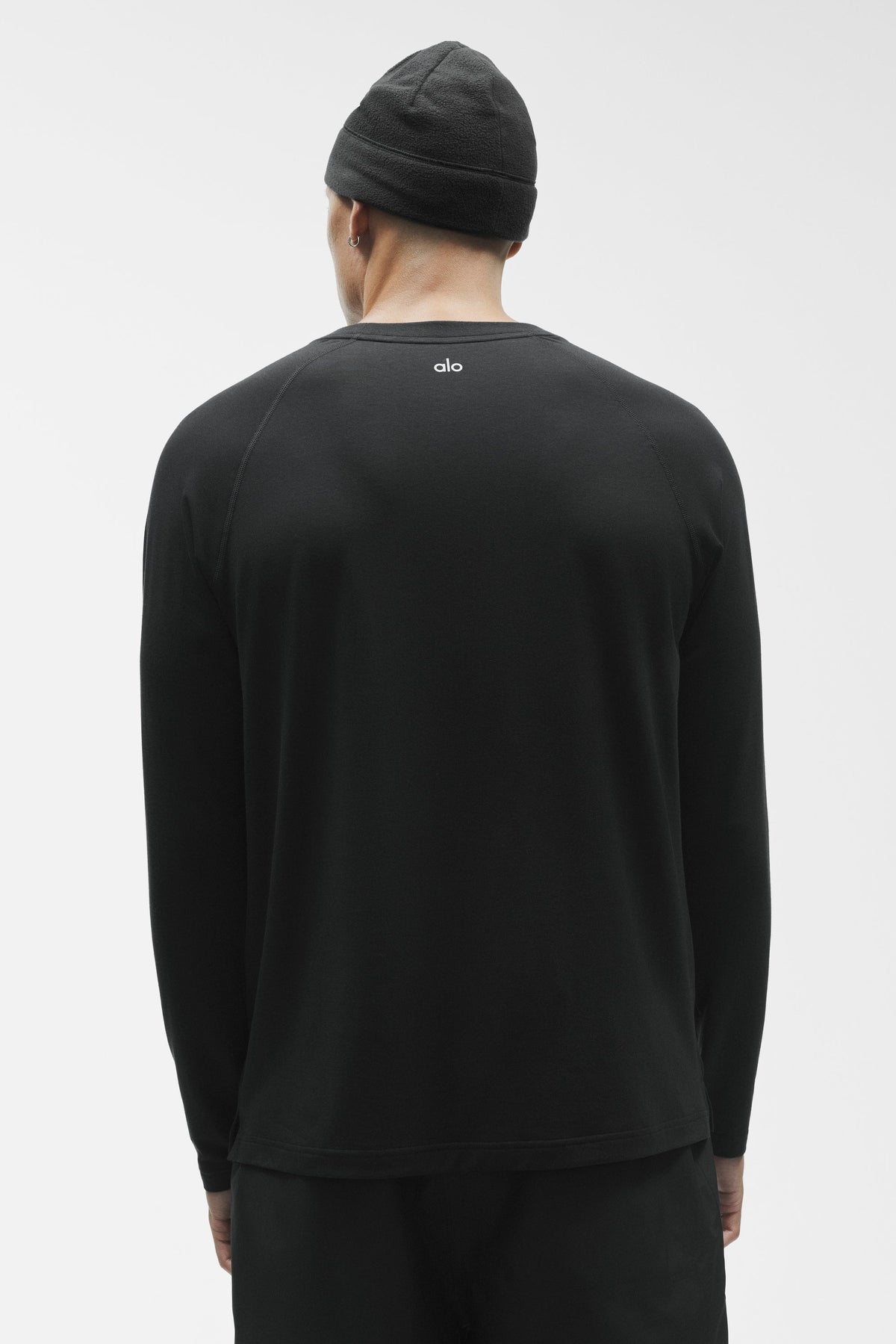 ALO Vapor Crewneck Long Sleeve - Black