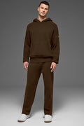 Scholar Hooded Sweater - Espresso
