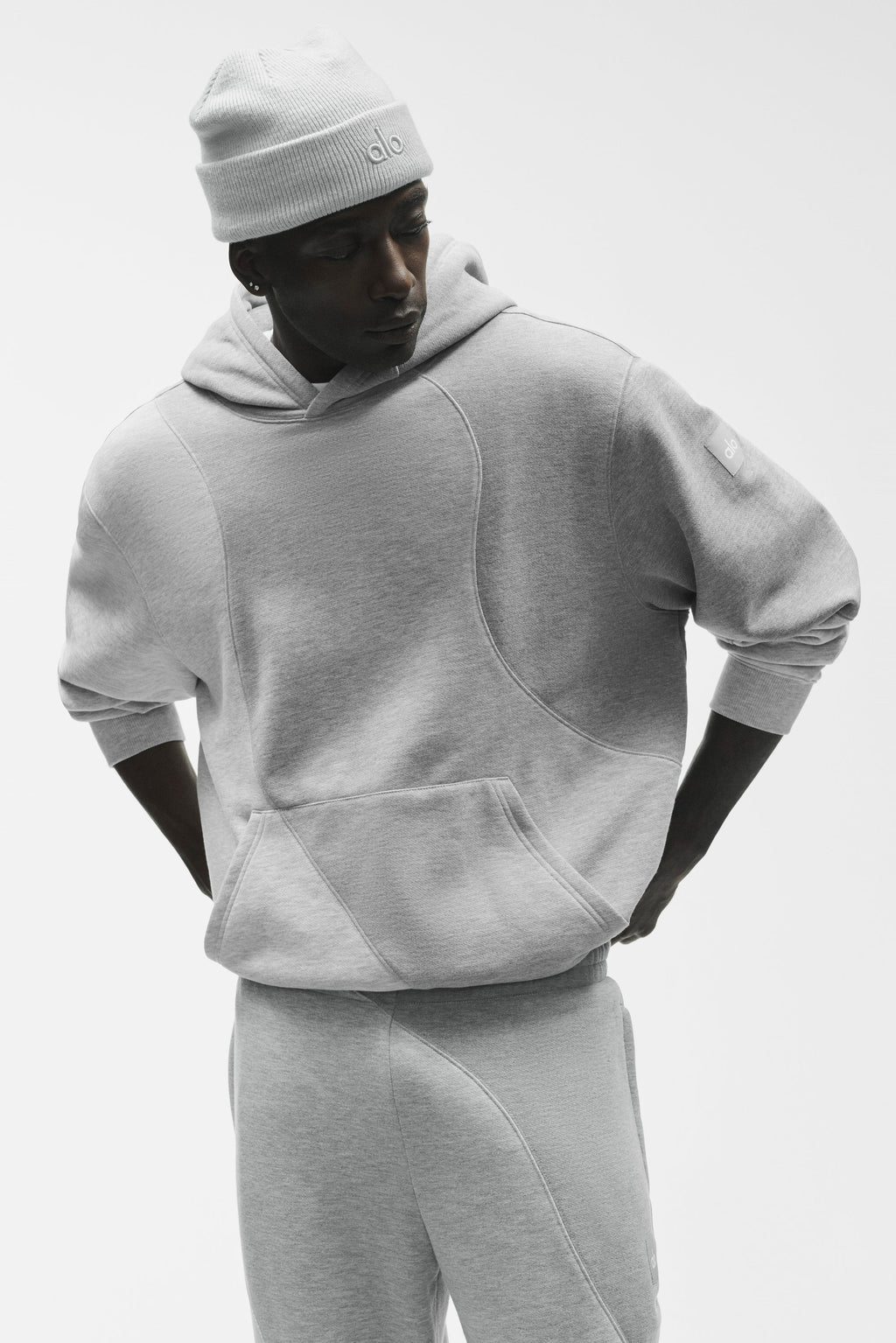 Make Waves Hoodie - Athletic Heather Grey Tonal