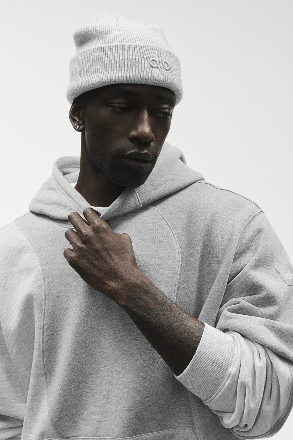 Make Waves Hoodie - Athletic Heather Grey Tonal
