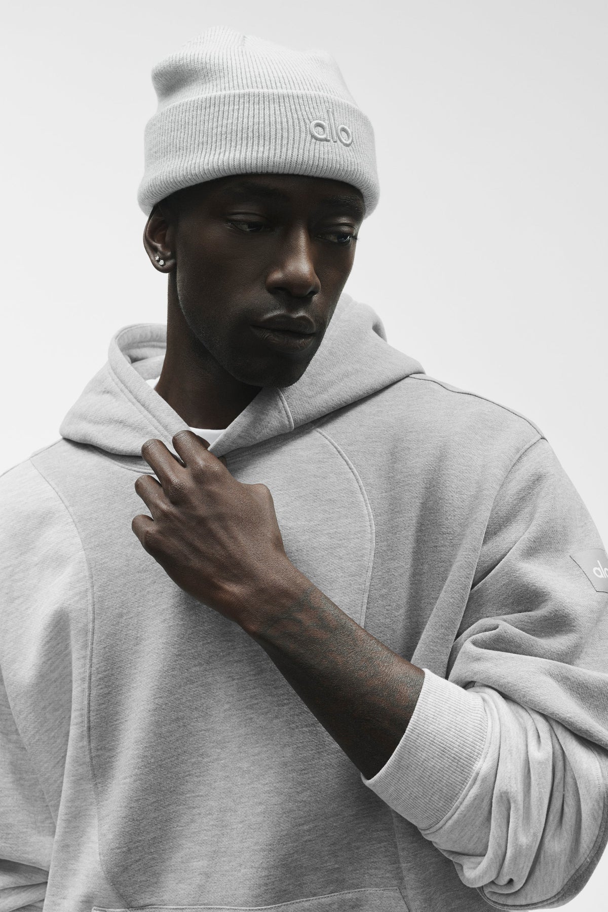 Make Waves Hoodie - Athletic Heather Grey Tonal